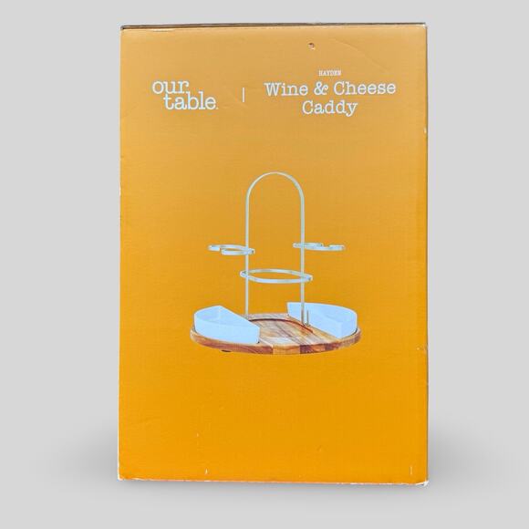 Our Table Hayden Wine & Cheese Caddy - Picture 2 of 4